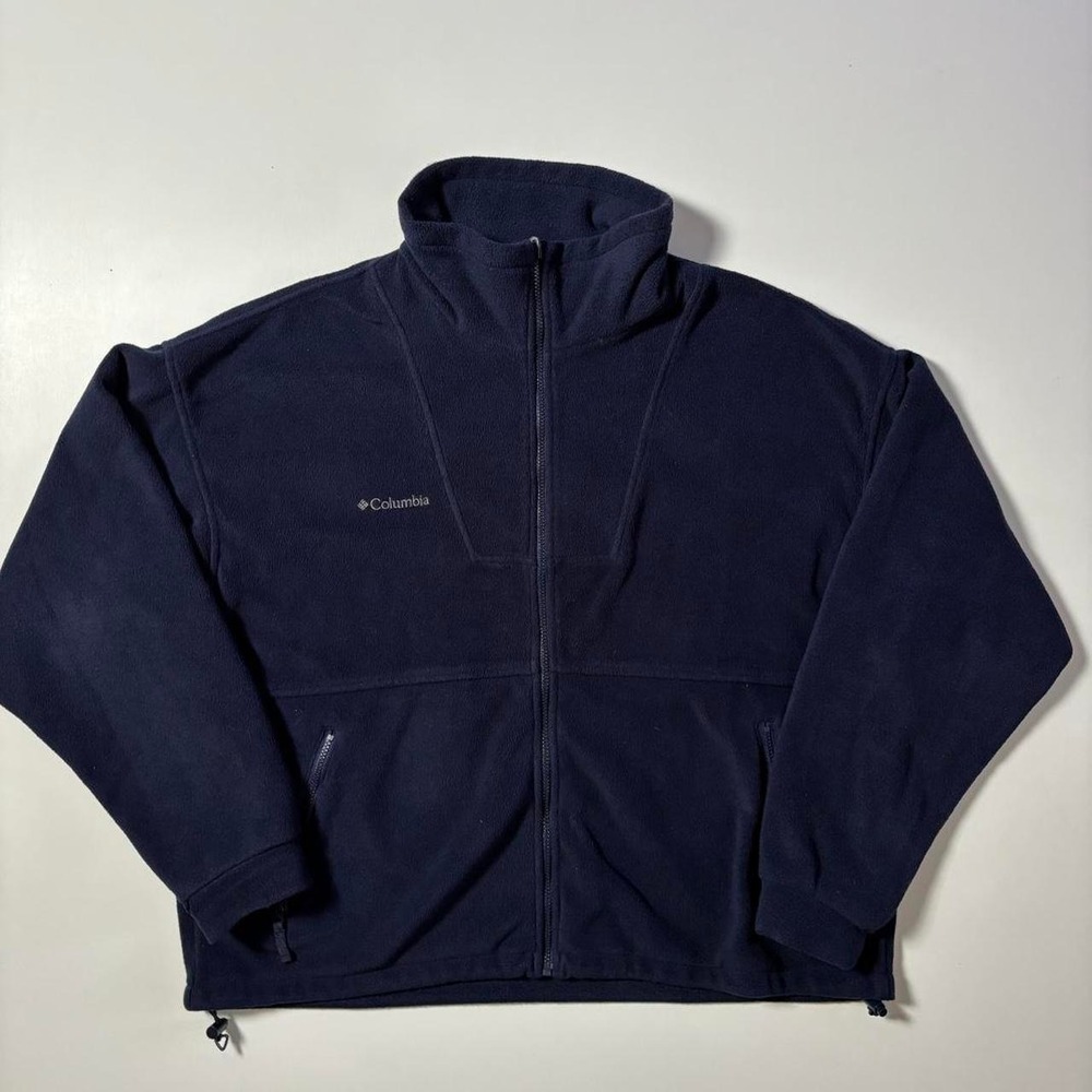 Navy Columbia Full Zip Fleece Jacket - XL